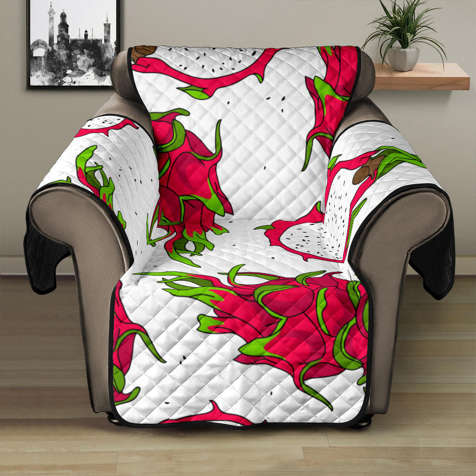 dragon fruits white background Recliner Cover Protector