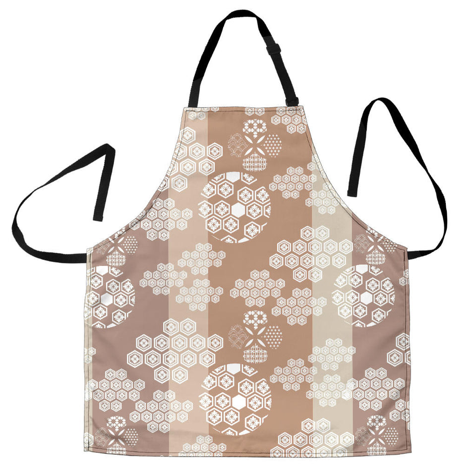 Beautiful Hexagon Japanese  Pattern Adjustable Apron
