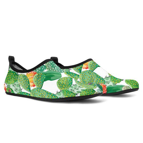 Cactus Design Pattern Copy Aqua Shoes