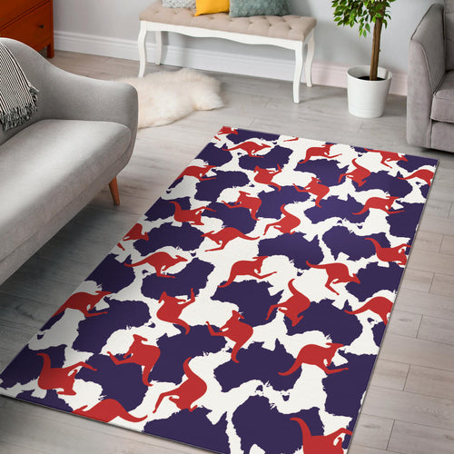 Kangaroo Australian Pattern Area Rug