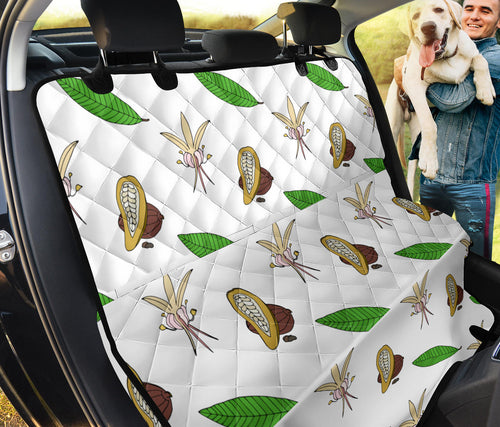 Color Hand Drawn Cocoa Pattern Dog Car Seat Covers