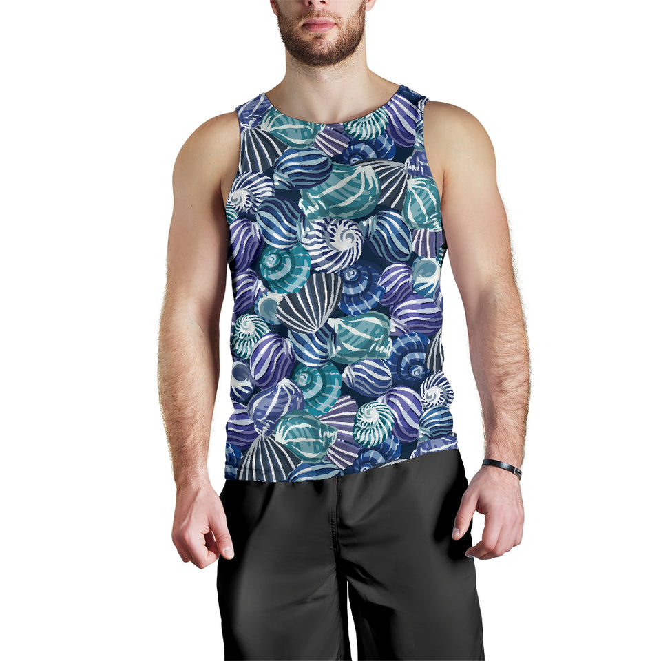 Shell design pattern Men Tank Top