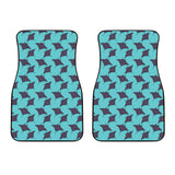 Stingray Pattern Print Design 02 Front Car Mats