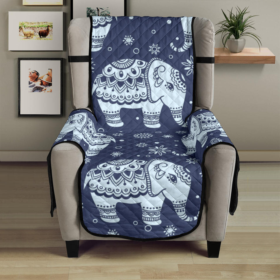 Elephant tribal design pattern Chair Cover Protector