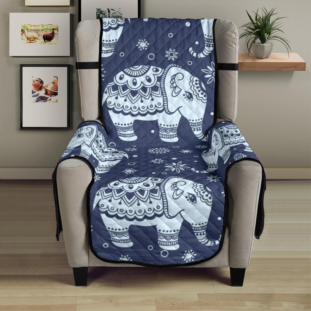 Elephant tribal design pattern Chair Cover Protector