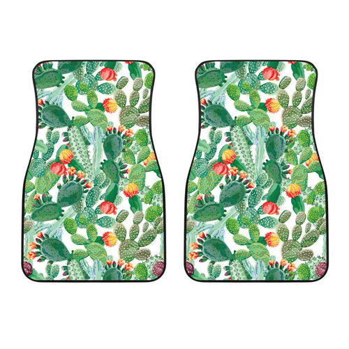 Cactus Design Pattern   Front Car Mats