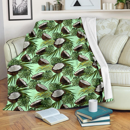 Coconut Pattern Print Design 02 Premium Blanket