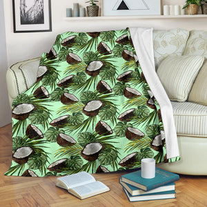 Coconut Pattern Print Design 02 Premium Blanket