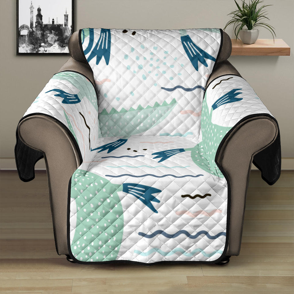 Crocodile diver pattern Recliner Cover Protector