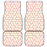 Peanuts Texture Pattern Front And Back Car Mats