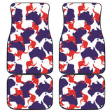 Kangaroo Australian Pattern Front And Back Car Mats