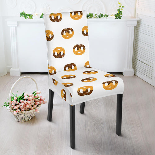 Pretzels Pattern Print Design 02 Dining Chair Slipcover