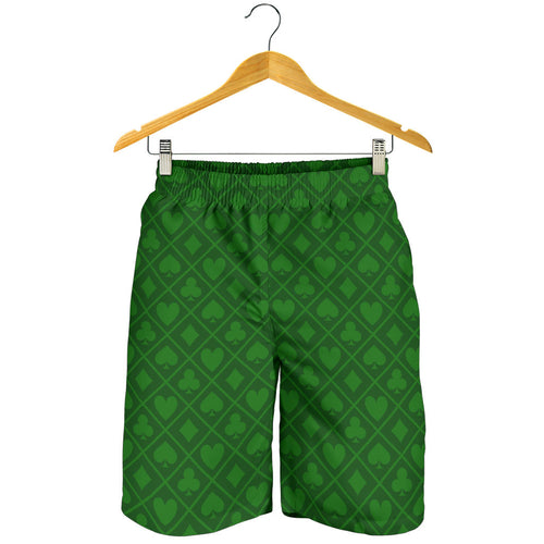 Casino Cards Suits Pattern Print Design 04 Men Shorts