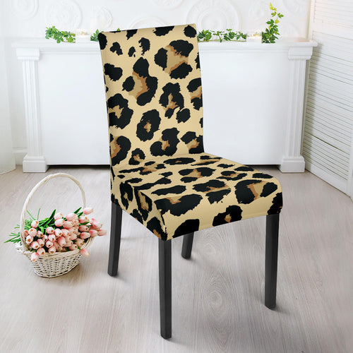 Leopard Print Design Pattern Dining Chair Slipcover