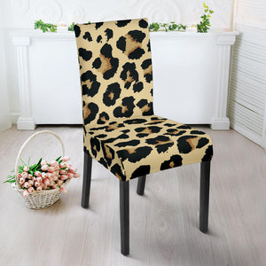 Leopard Print Design Pattern Dining Chair Slipcover