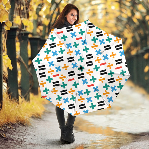 Math Pattern Print Design 05 Umbrella