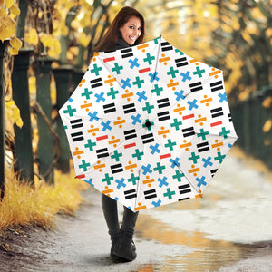 Math Pattern Print Design 05 Umbrella