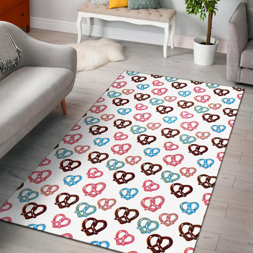 Pretzels Pattern Print Design 04 Area Rug