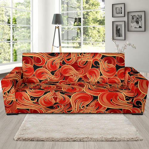 Fire Flame Pattern Sofa Slipcover