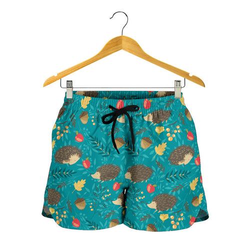 Hedgehog Pattern Print Design 01 Women Shorts
