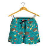 Hedgehog Pattern Print Design 01 Women Shorts