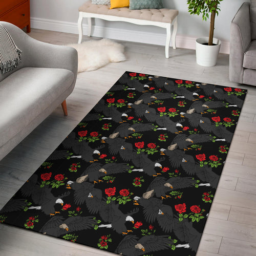 Eagle Pattern Print Design 04 Area Rug