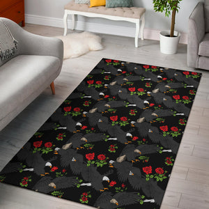 Eagle Pattern Print Design 04 Area Rug