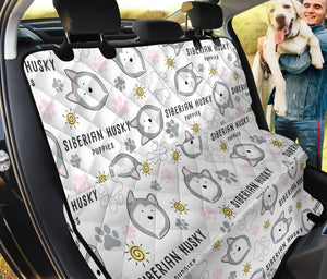 Siberian Husky Design Pattern Dog Car Seat Covers