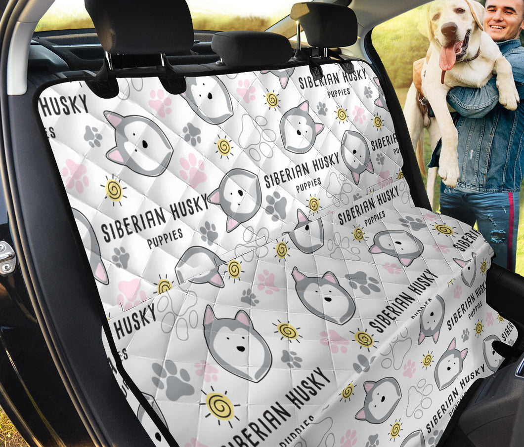 Siberian Husky Design Pattern Dog Car Seat Covers