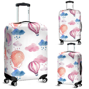 Watercolor Air Balloon Cloud Pattern Luggage Covers