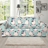 Cute Penguin Pattern Sofa Slipcover
