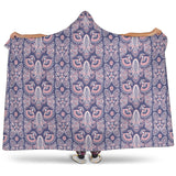 Indian Batik Style Pattern Hooded Blanket