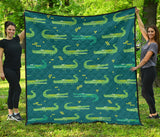 Crocodile Pattern Premium Quilt