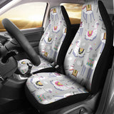 Cute Llama Alpaca Pattern Universal Fit Car Seat Covers