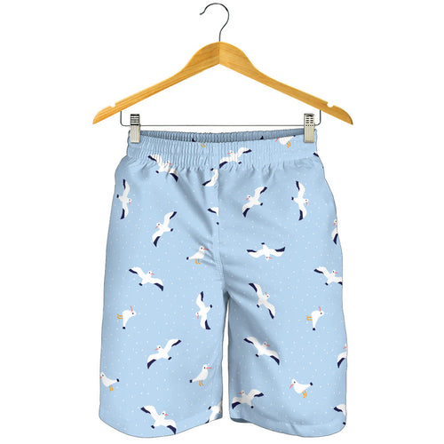 Seagull Pattern Print Design 02 Men Shorts