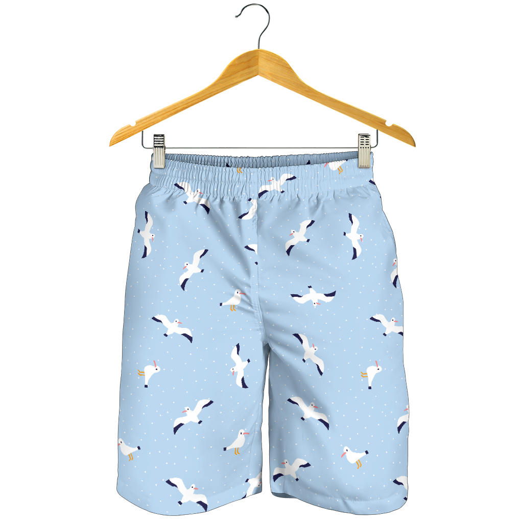 Seagull Pattern Print Design 02 Men Shorts