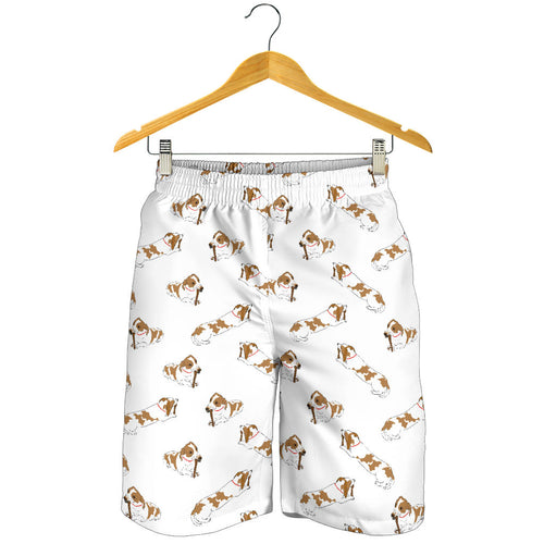 Jack Russel Pattern Print Design 04 Men Shorts
