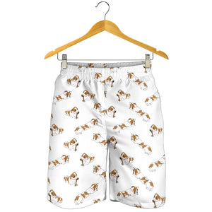 Jack Russel Pattern Print Design 04 Men Shorts