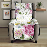 Hand drawn butterfly rose Chair Cover Protector