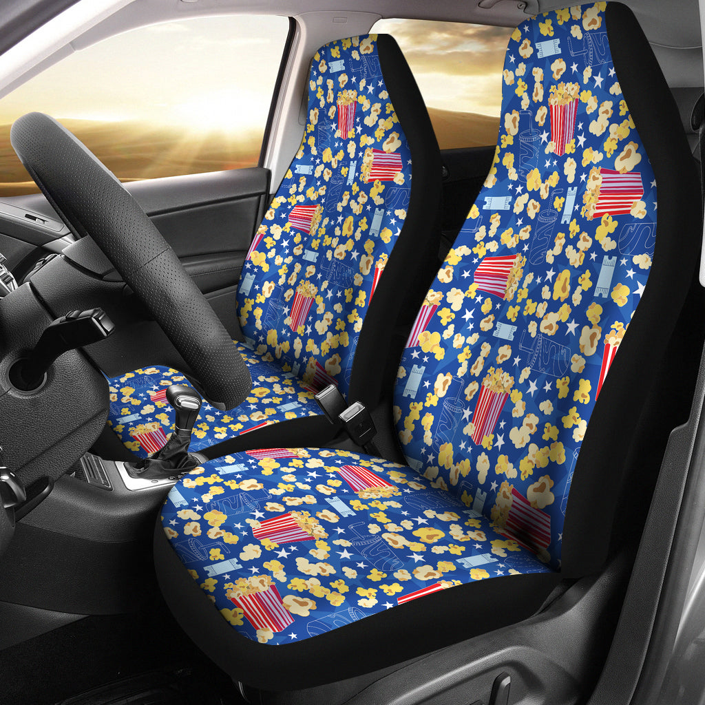 Popcorn Pattern Print Design 01 Universal Fit Car Seat Covers