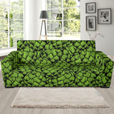 Green Hop Pattern Sofa Slipcover