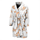 Shiba Inu Dog Pattern Men'S Bathrobe