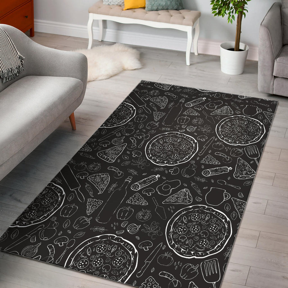 Pizza Pattern  Area Rug