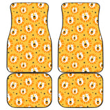 Lion Pattern Print Design 03 Front and Back Car Mats