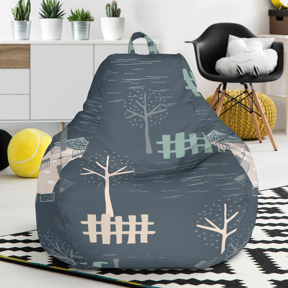 Windmill Tree Pattern Bean Bag Cover
