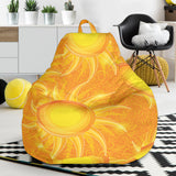 Sun Orange Background Bean Bag Cover