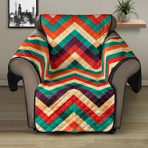 zigzag  chevron colorful pattern Recliner Cover Protector