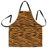 Bengal Tigers Skin Print Pattern Background Adjustable Apron