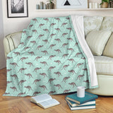 Kangaroo Pattern Background Premium Blanket