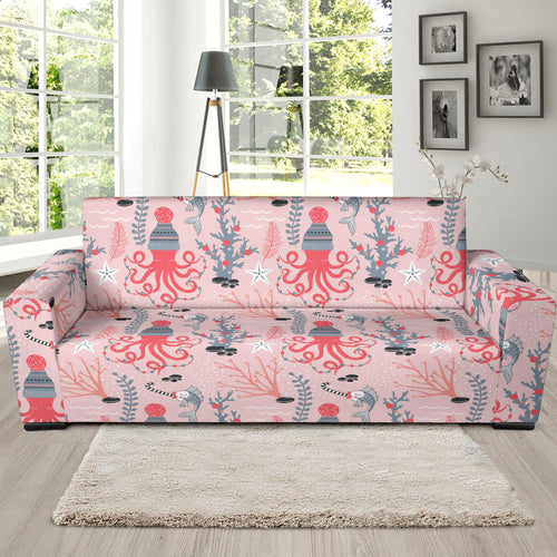 Octopus Winter Hat Garland Fish Candy Seaweed Coral Starfish Sofa Slipcover